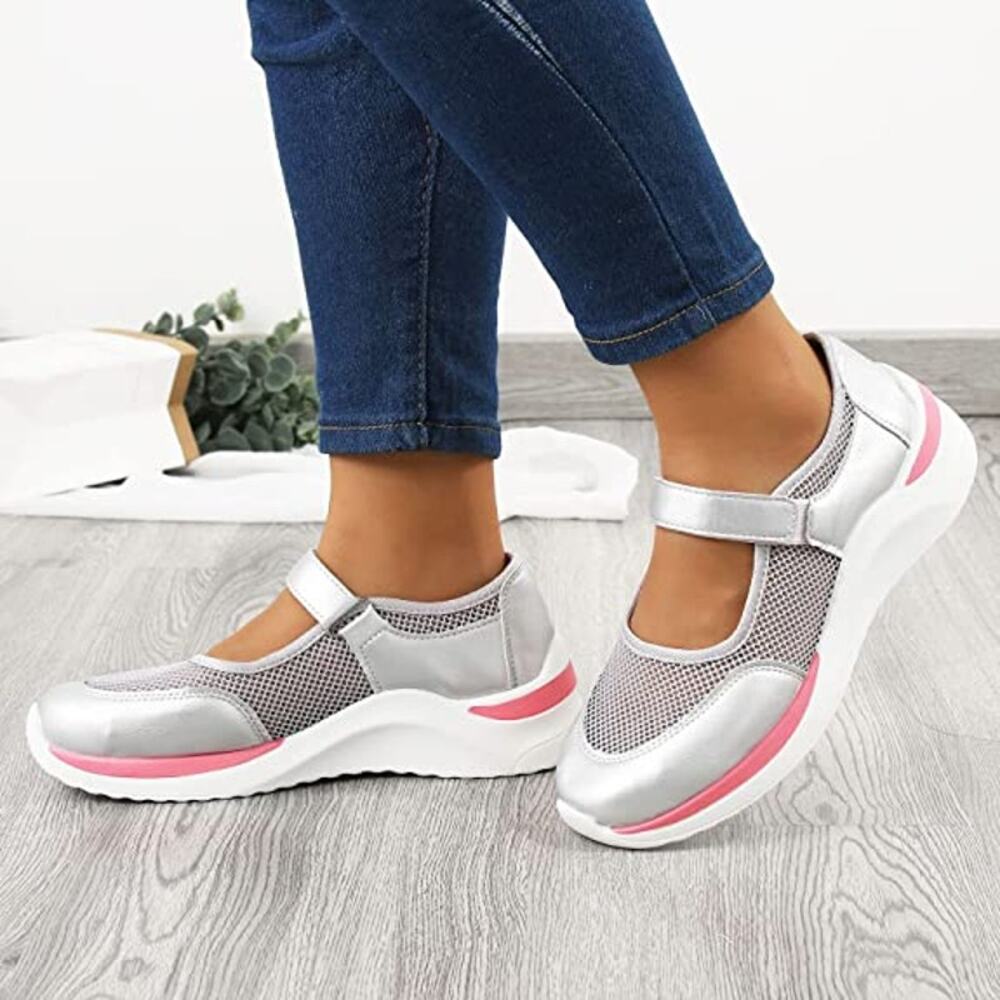 Platform Shoes Womens Size 9 Fashion Mesh Breathable Hook Loop Comfortable Shoes